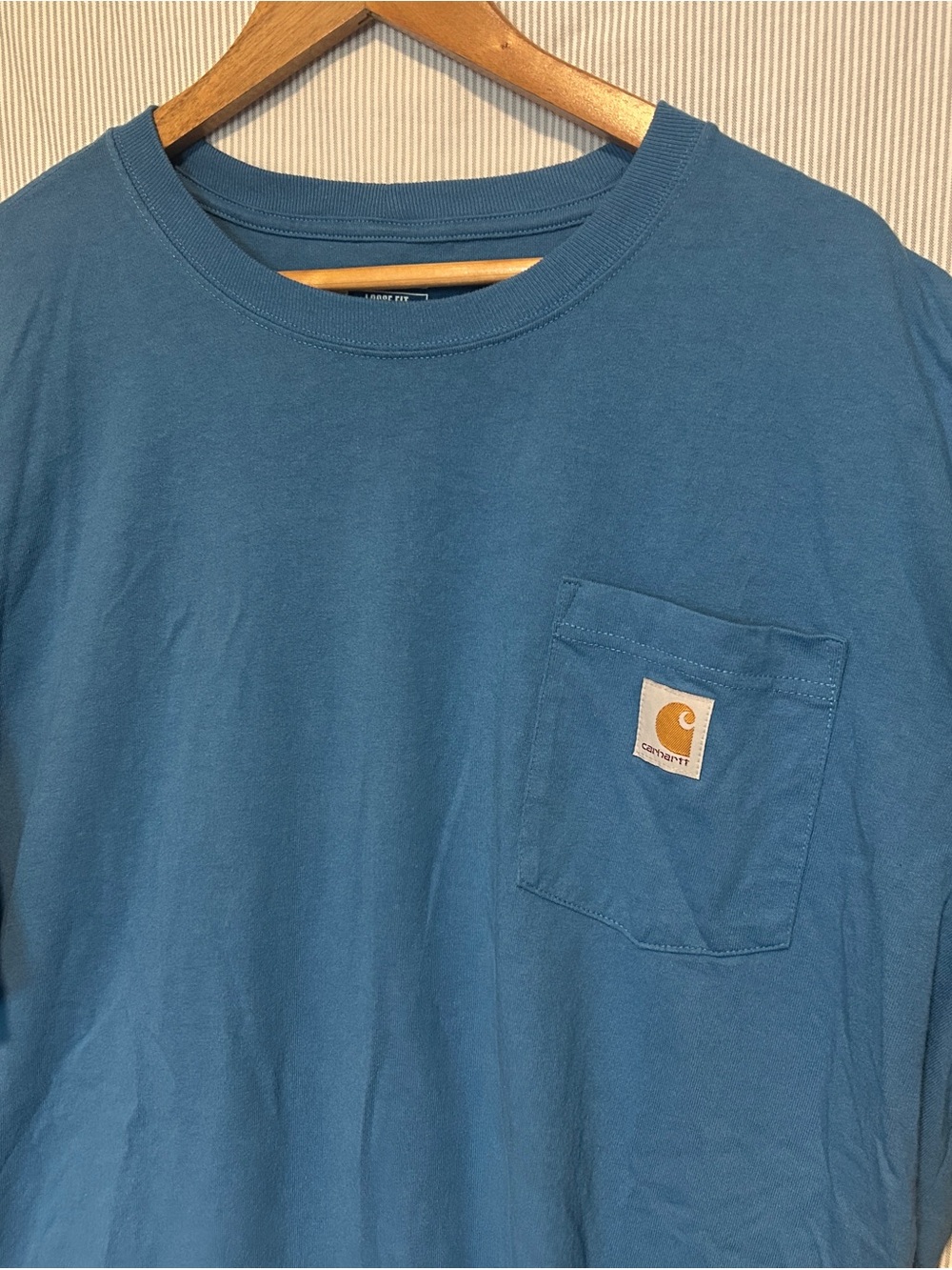 Carhartt Blue Short Sleeve Pocket Tee Mens XL